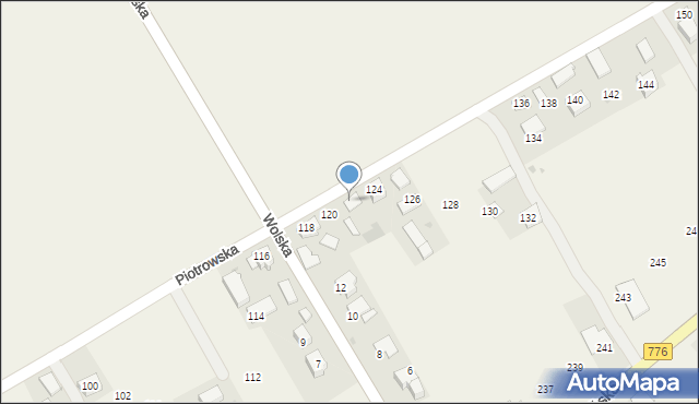 Luborzyca, Piotrowska, 122, mapa Luborzyca