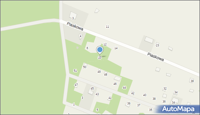 Ludowinka, Piaskowa, 10, mapa Ludowinka