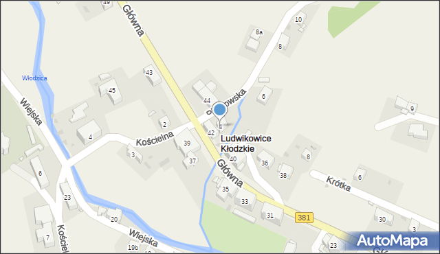 Ludwikowice Kłodzkie, Piastowska, 4, mapa Ludwikowice Kłodzkie