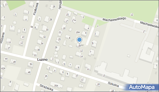 Luzino, Pileckiego Witolda, rtm., 10, mapa Luzino