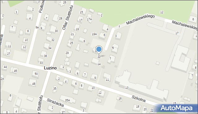 Luzino, Pileckiego Witolda, rtm., 12, mapa Luzino