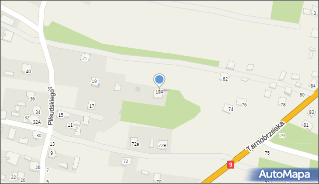 Majdan Królewski, Piłsudskiego Józefa, marsz., 19A, mapa Majdan Królewski