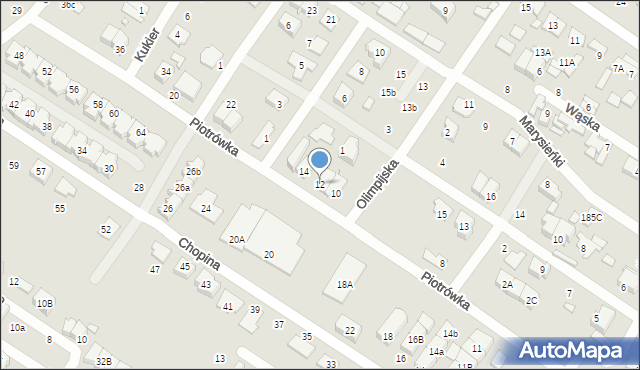 Marki, Piotrówka, 12, mapa Marki