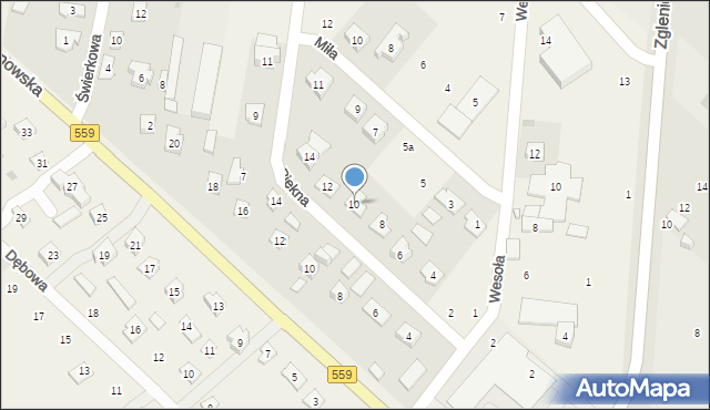 Maszewo Duże, Piękna, 10, mapa Maszewo Duże