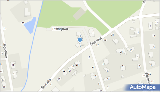 Mechlin, Pistacjowa, 1, mapa Mechlin