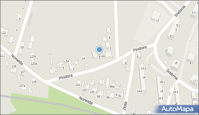 Miasteczko Śląskie, Pindora Józefa, por., 1, mapa Miasteczko Śląskie