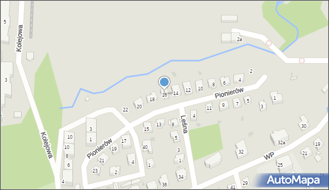 Międzylesie, Pionierów, 16, mapa Międzylesie