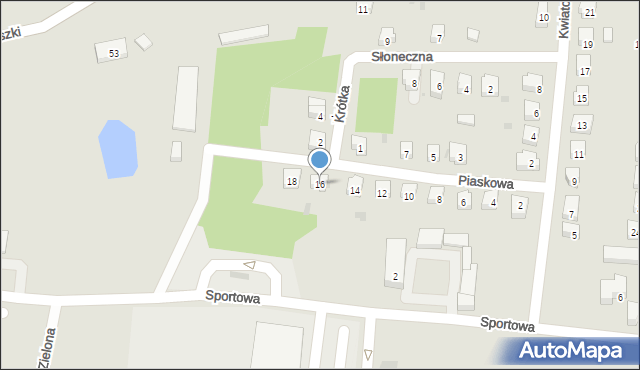 Miękinia, Piaskowa, 16, mapa Miękinia