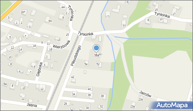 Milówka, Piłsudskiego Józefa, marsz., 56a, mapa Milówka