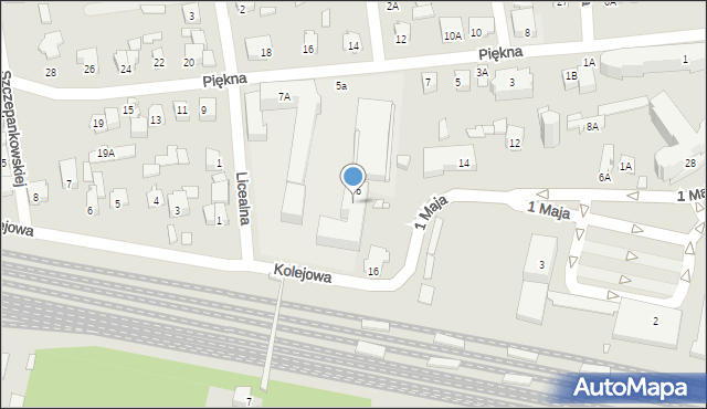 Mińsk Mazowiecki, Piękna, 7B, mapa Mińsk Mazowiecki