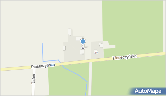 Mirowice, Piaseczyńska, 12, mapa Mirowice