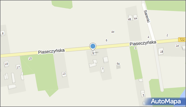 Mirowice, Piaseczyńska, 9, mapa Mirowice