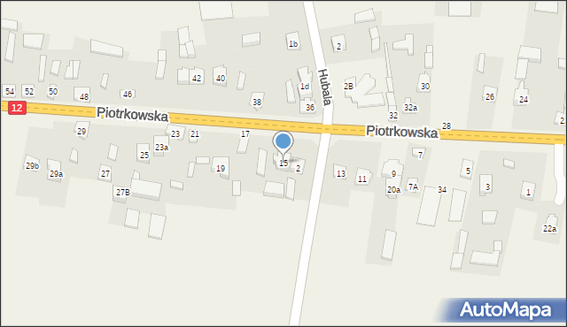 Mniszków, Piotrkowska, 15, mapa Mniszków