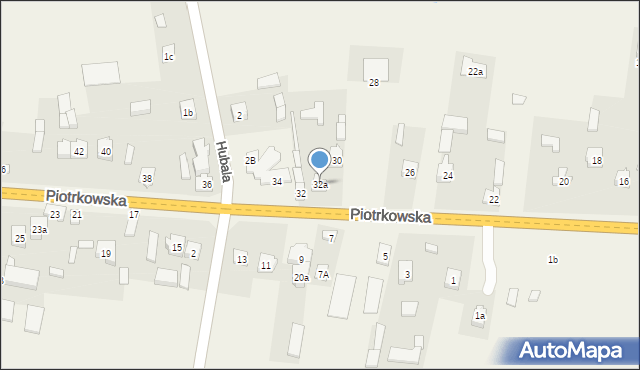 Mniszków, Piotrkowska, 32a, mapa Mniszków