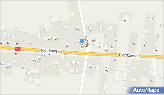 Mniszków, Piotrkowska, 36, mapa Mniszków