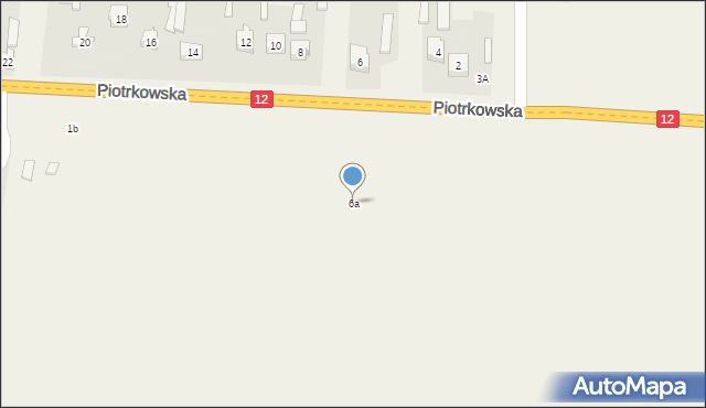 Mniszków, Piotrkowska, 6a, mapa Mniszków