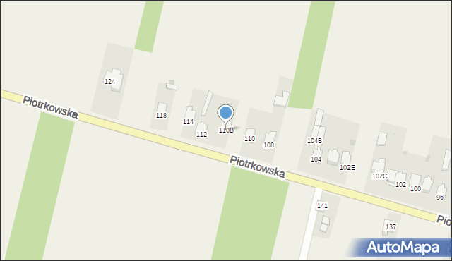 Modliszewice, Piotrkowska, 110B, mapa Modliszewice