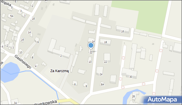 Modliszewice, Piotrkowska, 12, mapa Modliszewice