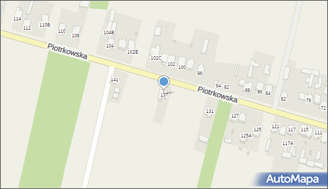 Modliszewice, Piotrkowska, 137, mapa Modliszewice