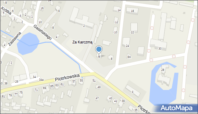 Modliszewice, Piotrkowska, 6, mapa Modliszewice