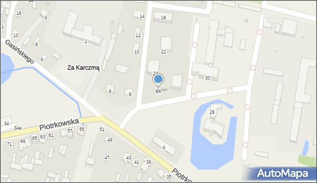 Modliszewice, Piotrkowska, 8A, mapa Modliszewice