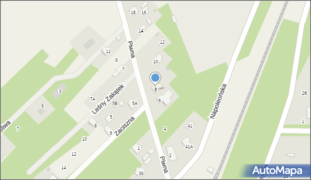 Mostówka, Piwna, 8, mapa Mostówka