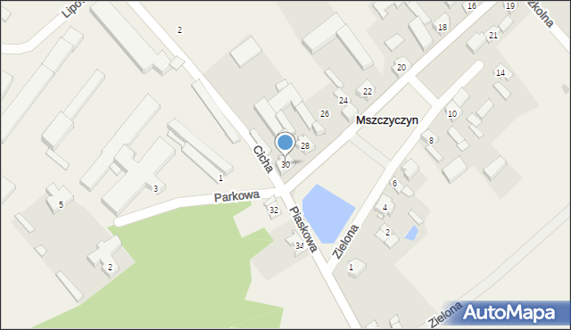 Mszczyczyn, Piaskowa, 30, mapa Mszczyczyn