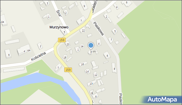 Murzynowo, Piaskowa, 2, mapa Murzynowo