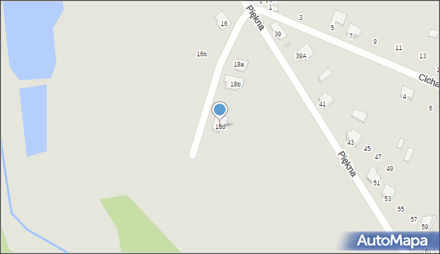 Myszków, Piękna, 18d, mapa Myszków
