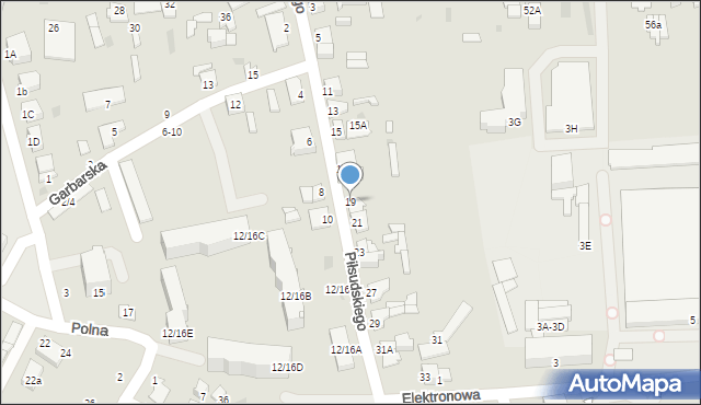 Nasielsk, Piłsudskiego Józefa, marsz., 19, mapa Nasielsk