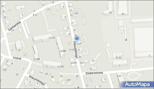 Nasielsk, Piłsudskiego Józefa, marsz., 25, mapa Nasielsk