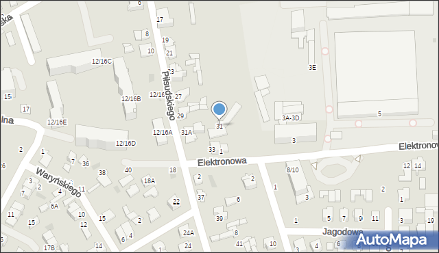 Nasielsk, Piłsudskiego Józefa, marsz., 31, mapa Nasielsk