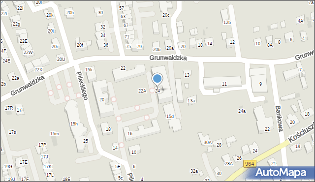 Niepołomice, Pileckiego Witolda, rtm., 24, mapa Niepołomice