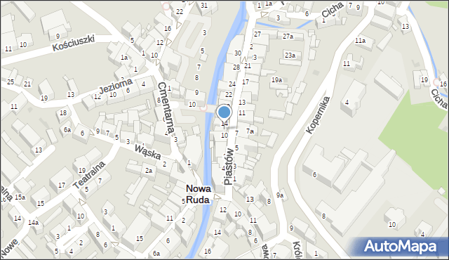 Nowa Ruda, Piastów, 12, mapa Nowa Ruda