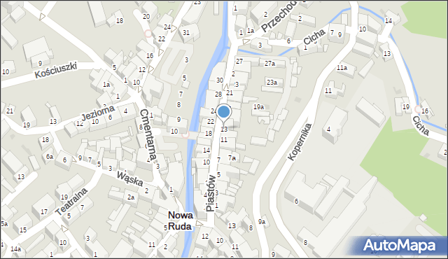 Nowa Ruda, Piastów, 13, mapa Nowa Ruda