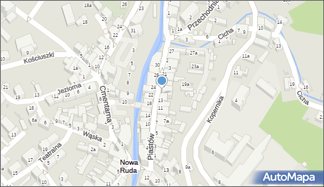 Nowa Ruda, Piastów, 15, mapa Nowa Ruda