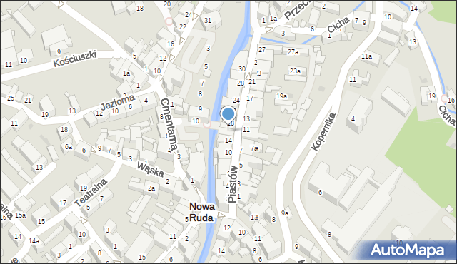 Nowa Ruda, Piastów, 16, mapa Nowa Ruda