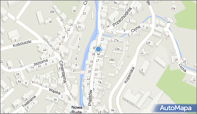 Nowa Ruda, Piastów, 19, mapa Nowa Ruda