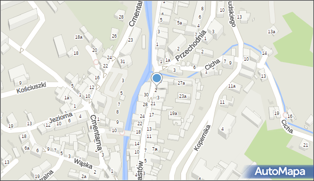 Nowa Ruda, Piastów, 25, mapa Nowa Ruda