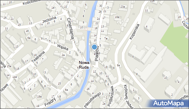 Nowa Ruda, Piastów, 4, mapa Nowa Ruda