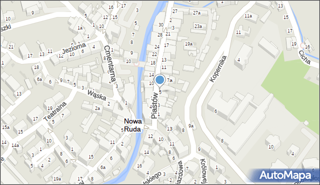 Nowa Ruda, Piastów, 5, mapa Nowa Ruda