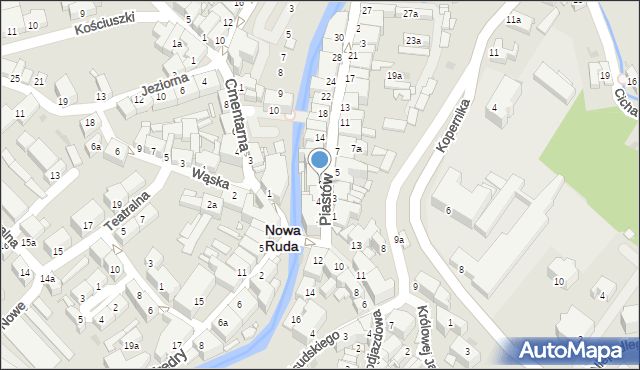 Nowa Ruda, Piastów, 6, mapa Nowa Ruda