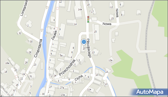 Nowa Ruda, Piłsudskiego Józefa, marsz., 10, mapa Nowa Ruda