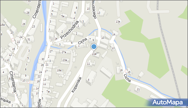 Nowa Ruda, Piłsudskiego Józefa, marsz., 11a, mapa Nowa Ruda