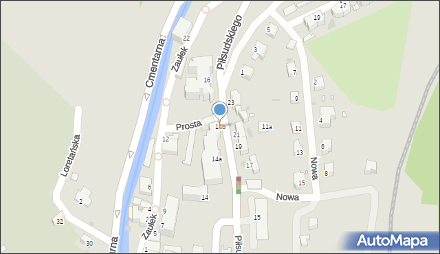 Nowa Ruda, Piłsudskiego Józefa, marsz., 14b, mapa Nowa Ruda