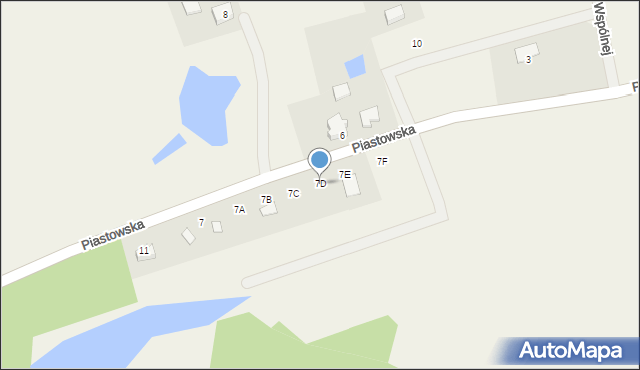 Nowa Wieś Przywidzka, Piastowska, 7D, mapa Nowa Wieś Przywidzka