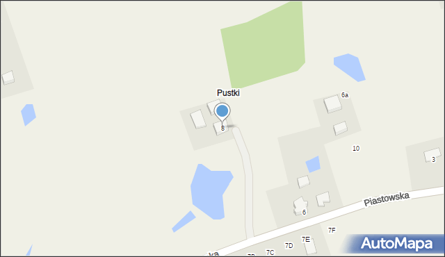 Nowa Wieś Przywidzka, Piastowska, 8, mapa Nowa Wieś Przywidzka