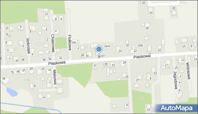 Nowa Wieś Tworoska, Piaskowa, 26, mapa Nowa Wieś Tworoska