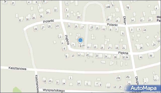 Nowe Miasto Lubawskie, Piękna, 9, mapa Nowe Miasto Lubawskie