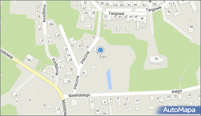 Nowe Miasto nad Pilicą, Piliczna, 7, mapa Nowe Miasto nad Pilicą